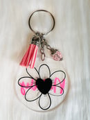 Image 2 of Cute flower personalized keychain