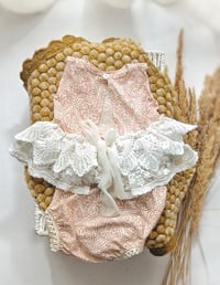 Image 3 of Photo prop - Newborn girls photography set - Erin - rusty flowers