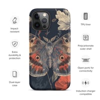 Image 15 of Grunge Goth Style Cottagecore Moth Tough Case for iPhone®