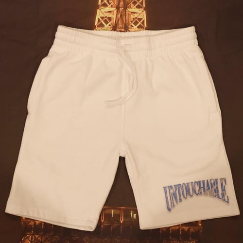 Image of Untouchable Lifestyle Fleece shorts White/blue