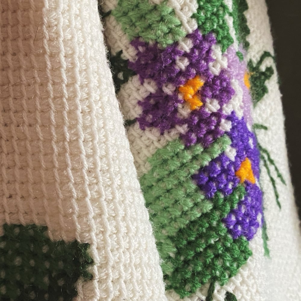 Image of Sweetest Violets Granny Sweater