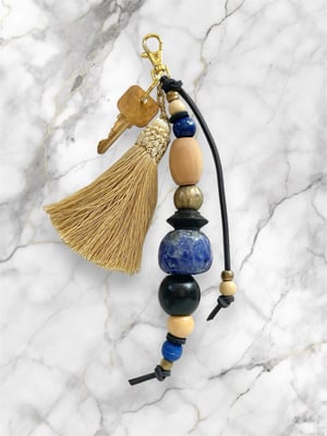 Image of BEAD & TASSEL BAG CHARM #8