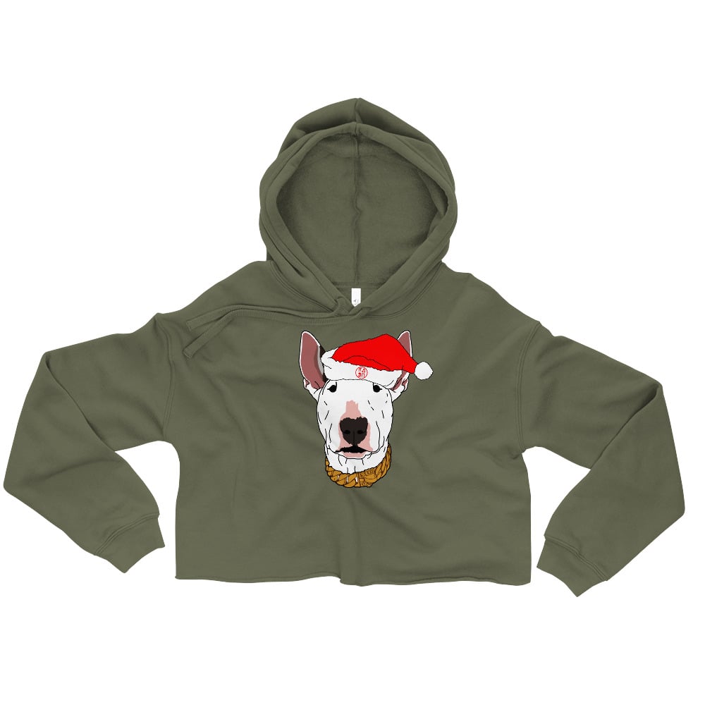 Image of SAUSO CLAUS CROP HOODIE