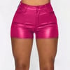 Patent Leather Stretch Shorts