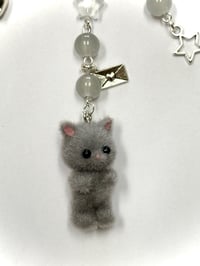 Image 3 of Fuzzy Cats Matching Keychains! 