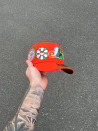 Image 4 of  GREEN BRIM ORANGE MONTREAL EXPOS CUSTOM FITTED  CAP