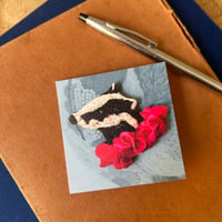 Image 2 of Jeremy Badger Wooden Pin Badge