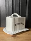 Large ironstone butter dish