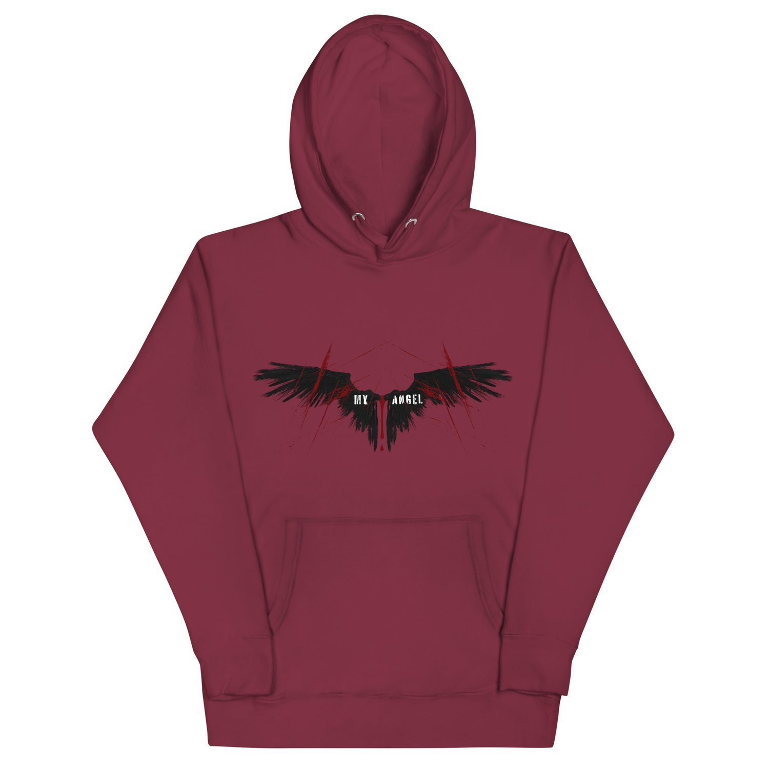Image of My angel black wings officially licensed under your scars Unisex Hoodie