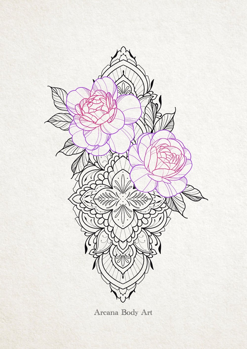 Image of Nebula Ornement Pivoines