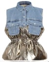 Denim Quilted Vest