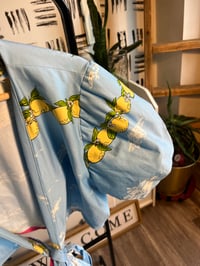 Image 3 of custom printed wrap top