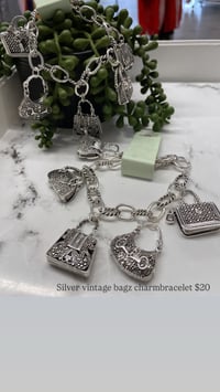 Silver vintage bagz charmbracelet