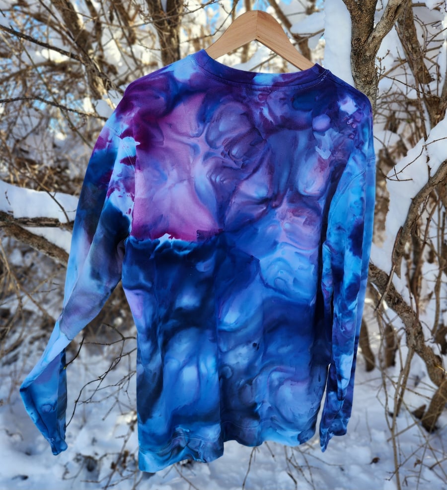 Image of Winter watercolor sweatshirt  2XL