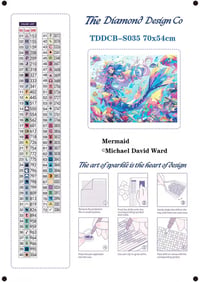 Image 4 of Mermaid Full Size Diamond Painting by Michael David Ward