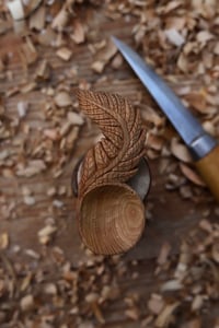 Image 1 of Fern leaf coffee scoop 