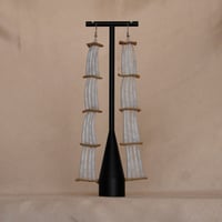 Image 1 of Minimalist Dentalium Earrings (4 tier)