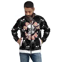 Image 1 of Rowdy Rag's Skull & Crossbones Punk Bomber Jacket