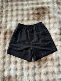 Image 2 of RECYCLED MERINO BAGGY BOXER - BLACK