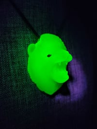 Image 3 of Uv "Jade" Lion head Pendant