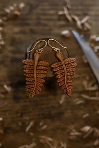 Image 4 of Fern leaf earrings….