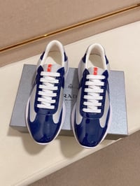 Image 1 of Dark Blue P Sneakers