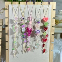 Image 2 of Floral Thread Phone Charm