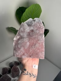 Image 5 of XL SELF STANDING COTTON CANDY APOPHYLITE CUT BASES -INDIA-