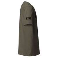 Image 2 of Christian Waterfowlers - Waterfowler - CWA Logo - American flag - Black Unisex t-shirt