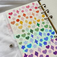 Image 2 of Holo glitter little accent stickers