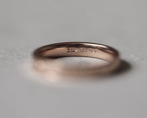 Image of 18ct Rose Gold 3mm ‘Star' Eternity ring