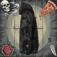Image 2 of Skull Slice Champion Embroidered Tie-Dye Hoodie