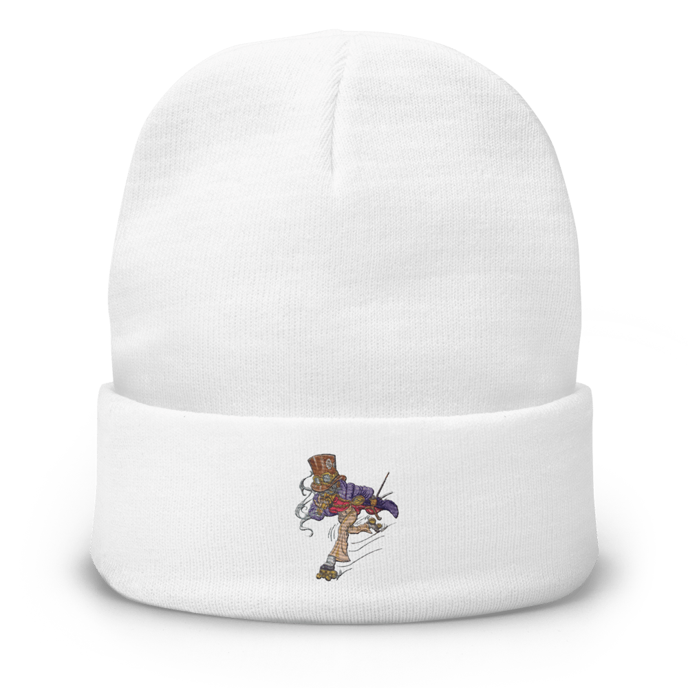 "TimeMaster" SLO Embroidered Beanie [ART ILLUSTRATED BY GREGORY HAWKINS]