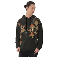 Image 2 of Dark Cottagecore Goth Grunge Inspired Vibrant Mushroom Unisex Hoodie