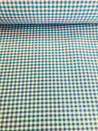 Image 2 of Loneta/Vichy - Doble Cara - Cuadro Pequeño - AZUL TURQUESA - 8€/m