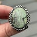 Image of Oval Damele Variscite Handmade Sterling Silver Ring