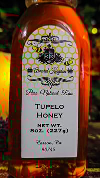 Image 4 of 👑The Armored Kingdom Premium Tupelo Honey Bottle(8oz)-Pure Natural Honey from Golden Rarity