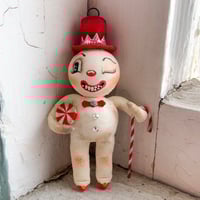 Cheery Snowman with Peppermint and Candy Cane IIII