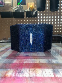 Image 1 of Blue Stingray Leather Trifold w/ Pearl