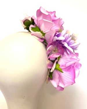 Image of Lilac roses & hydrangeas 