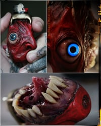 Image 2 of Mini Bic lighter sleeve, Egg Of The King - Handcrafted OOAK