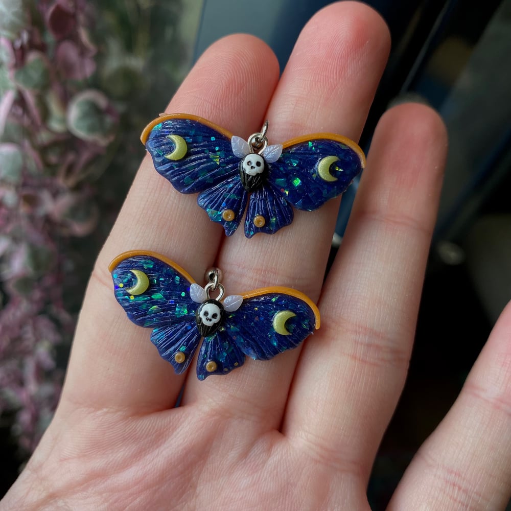 Image of Death's Head Moth Earrings