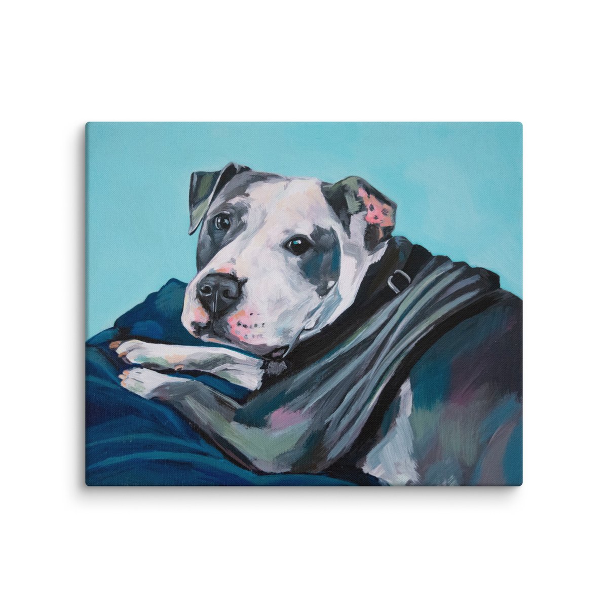 Lazy Pitbull HM Drawing and Painting