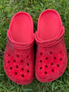 Red Bling Crocs 