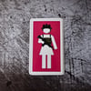 Girl Operator Sticker