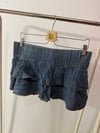 DENIM RUFFLE SKIRT