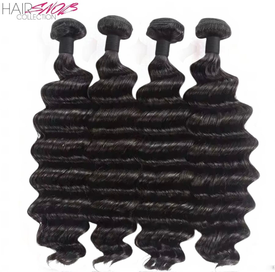Image of Elegant Mink Brazilian Deep Wave Virgin Hair
