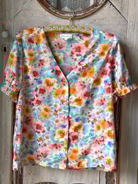 Image 1 of Chemisier vintage fleuri