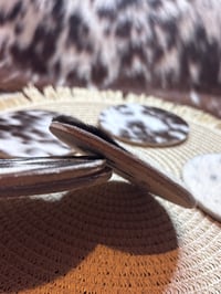 Image 2 of Cowhide Coasters 