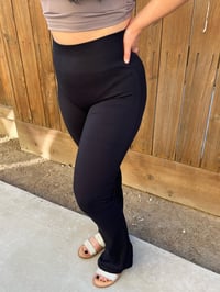 Image 2 of High band flared leggings 